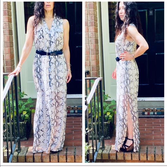 FABULOUS SNAKESKIN BUTTON DOWN DRESS/DUSTER - Picture 13 of 13